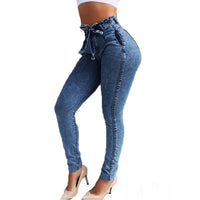 Women's High Waist Jeans - Glefidiya