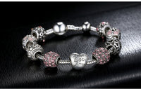 Antique Silver Charm Bracelet & Bangle - Glefidiya