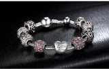 Antique Silver Charm Bracelet & Bangle - Glefidiya