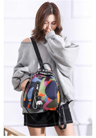 Ladies  Multi-function Backpack {Bear Pendent} - Glefidiya