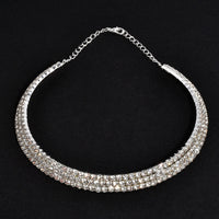 Rhinestone Choker Women Necklaces - Glefidiya