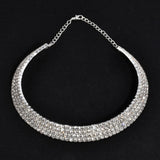 Rhinestone Choker Women Necklaces - Glefidiya