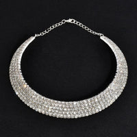 Rhinestone Choker Women Necklaces - Glefidiya