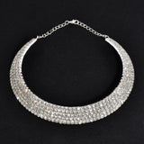 Rhinestone Choker Women Necklaces - Glefidiya