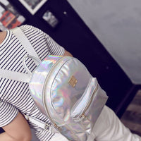 Hip Hop Girl Holographic Backpack - Glefidiya