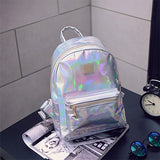 Hip Hop Girl Holographic Backpack - Glefidiya