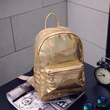 Hip Hop Girl Holographic Backpack - Glefidiya