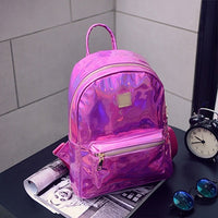 Hip Hop Girl Holographic Backpack - Glefidiya