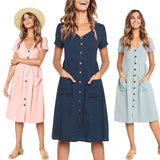 Women Casual Dresses - Glefidiya