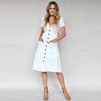 Women Casual Dresses - Glefidiya