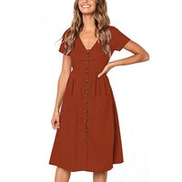 Women Casual Dresses - Glefidiya