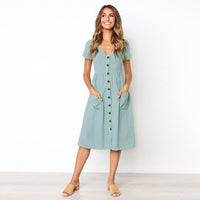 Women Casual Dresses - Glefidiya