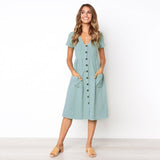 Women Casual Dresses - Glefidiya