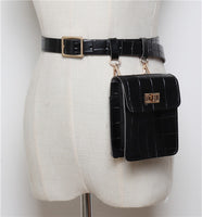 Vintage Leather Waist Bag - Glefidiya