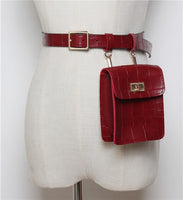 Vintage Leather Waist Bag - Glefidiya