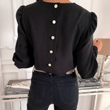 Casual Women Long Sleeve Blouse - Glefidiya