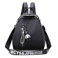 Ladies  Multi-function Backpack {Bear Pendent} - Glefidiya