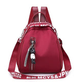 Ladies  Multi-function Backpack {Bear Pendent} - Glefidiya