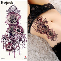 Women Body Chest Temporary Tattoo - Glefidiya