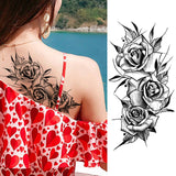 Women Body Chest Temporary Tattoo - Glefidiya