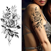 Women Body Chest Temporary Tattoo - Glefidiya