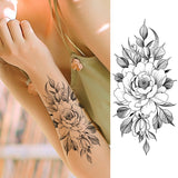 Women Body Chest Temporary Tattoo - Glefidiya