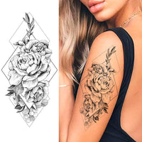 Women Body Chest Temporary Tattoo - Glefidiya