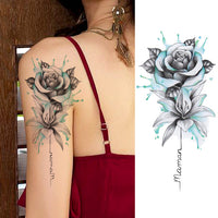 Women Body Chest Temporary Tattoo - Glefidiya