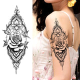 Women Body Chest Temporary Tattoo - Glefidiya