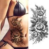 Women Body Chest Temporary Tattoo - Glefidiya