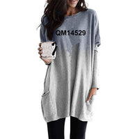 Women Long Sleeve Pocket T-Shirt - Glefidiya