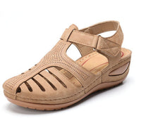 Ladies Leather Vintage Sandals - Glefidiya