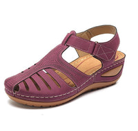 Ladies Leather Vintage Sandals - Glefidiya