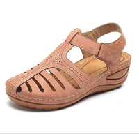 Ladies Leather Vintage Sandals - Glefidiya