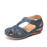 Ladies Leather Vintage Sandals - Glefidiya