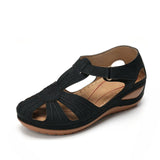 Ladies Leather Vintage Sandals - Glefidiya