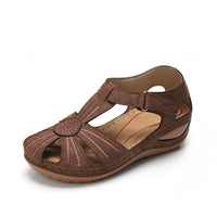 Ladies Leather Vintage Sandals - Glefidiya