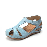 Ladies Leather Vintage Sandals - Glefidiya