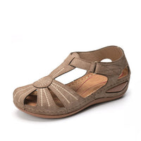 Ladies Leather Vintage Sandals - Glefidiya