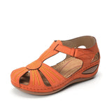 Ladies Leather Vintage Sandals - Glefidiya