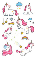 Cartoon Unicorn Temporary Tattoo For Girl - Glefidiya