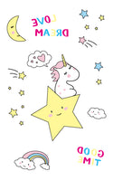 Cartoon Unicorn Temporary Tattoo For Girl - Glefidiya