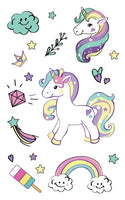 Cartoon Unicorn Temporary Tattoo For Girl - Glefidiya