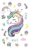 Cartoon Unicorn Temporary Tattoo For Girl - Glefidiya