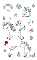 Cartoon Unicorn Temporary Tattoo For Girl - Glefidiya