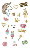 Cartoon Unicorn Temporary Tattoo For Girl - Glefidiya