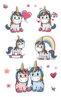 Cartoon Unicorn Temporary Tattoo For Girl - Glefidiya