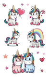 Cartoon Unicorn Temporary Tattoo For Girl - Glefidiya